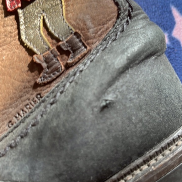 Anfibio il Java Nubuck Suede Shepskin Eskimo Scène Multi Color Tall - Picture 12 of 12